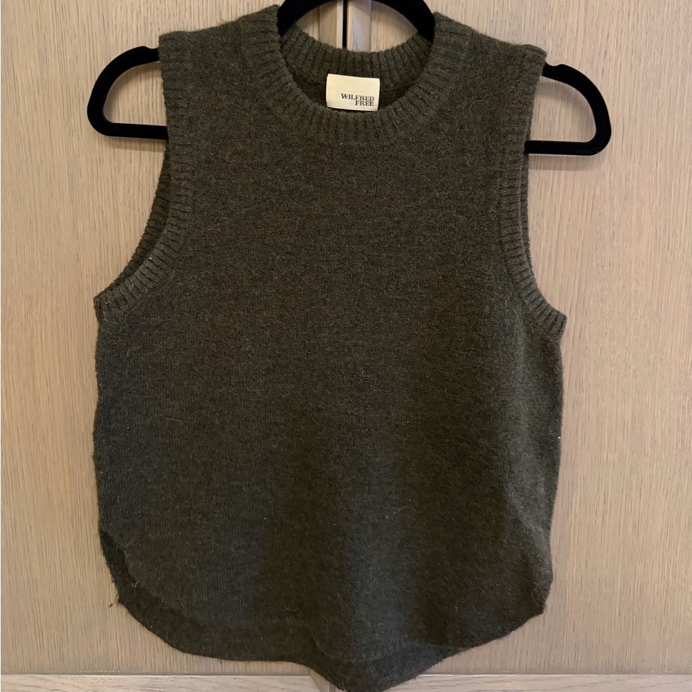 Wilfred Free Dark Gray Wool Sweater